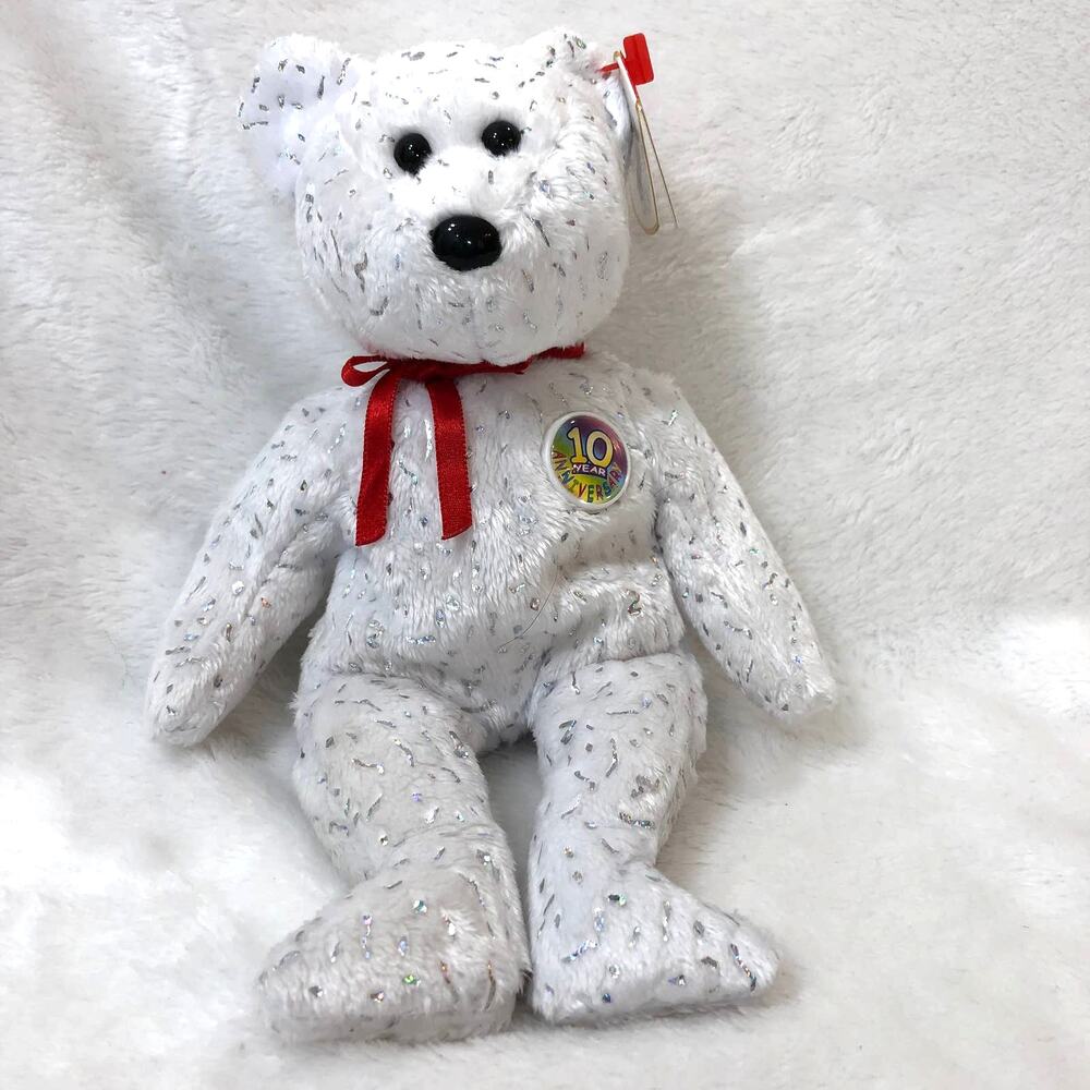 Ty Beanie Babies 2002 " Decade" 10th Anniversary